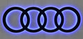 Audi Ringe Logo Led Wand Dekoration